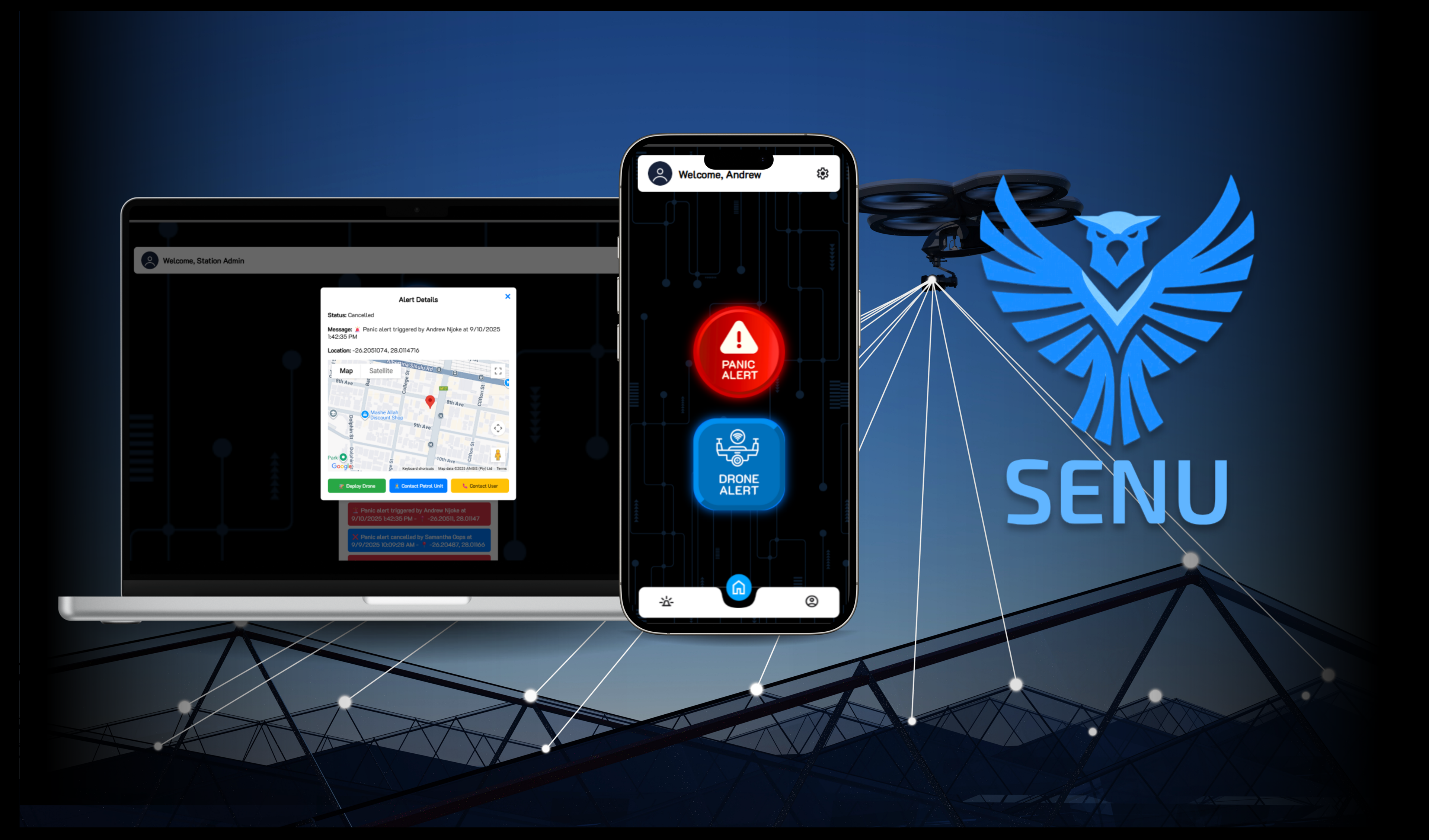 Senu: Autonomous Security Drone Application